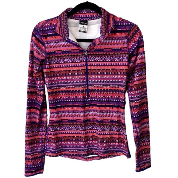 Nike Pro Dri-FIT Purple and Red Pullover 1/2 Zip Sz S - Picture 10 of 12